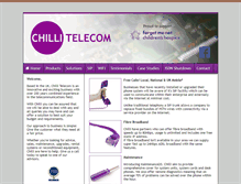 Tablet Screenshot of chillitelecom.co.uk